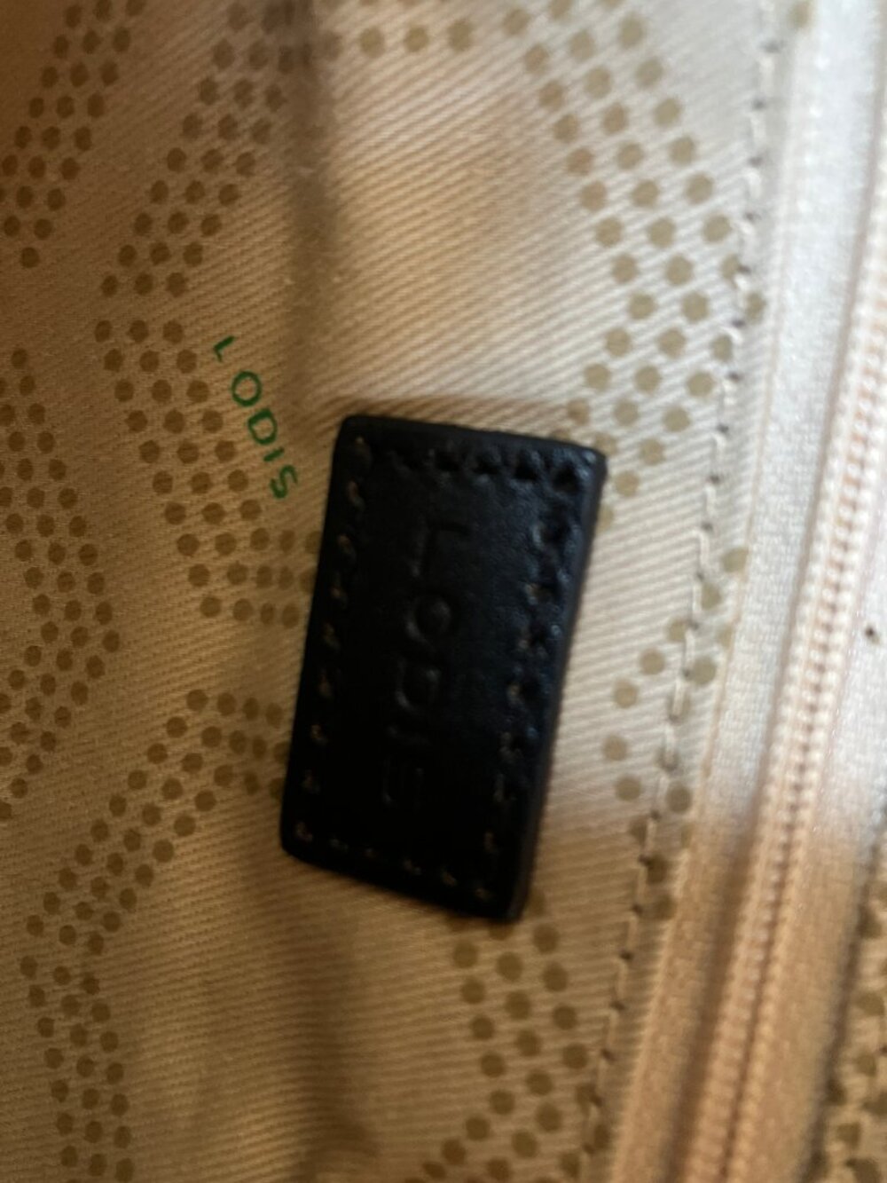 NWOT Lodis Black Leather Shoulder Bag Striped Color Block Mod Basics Classic - Picture 4 of 9